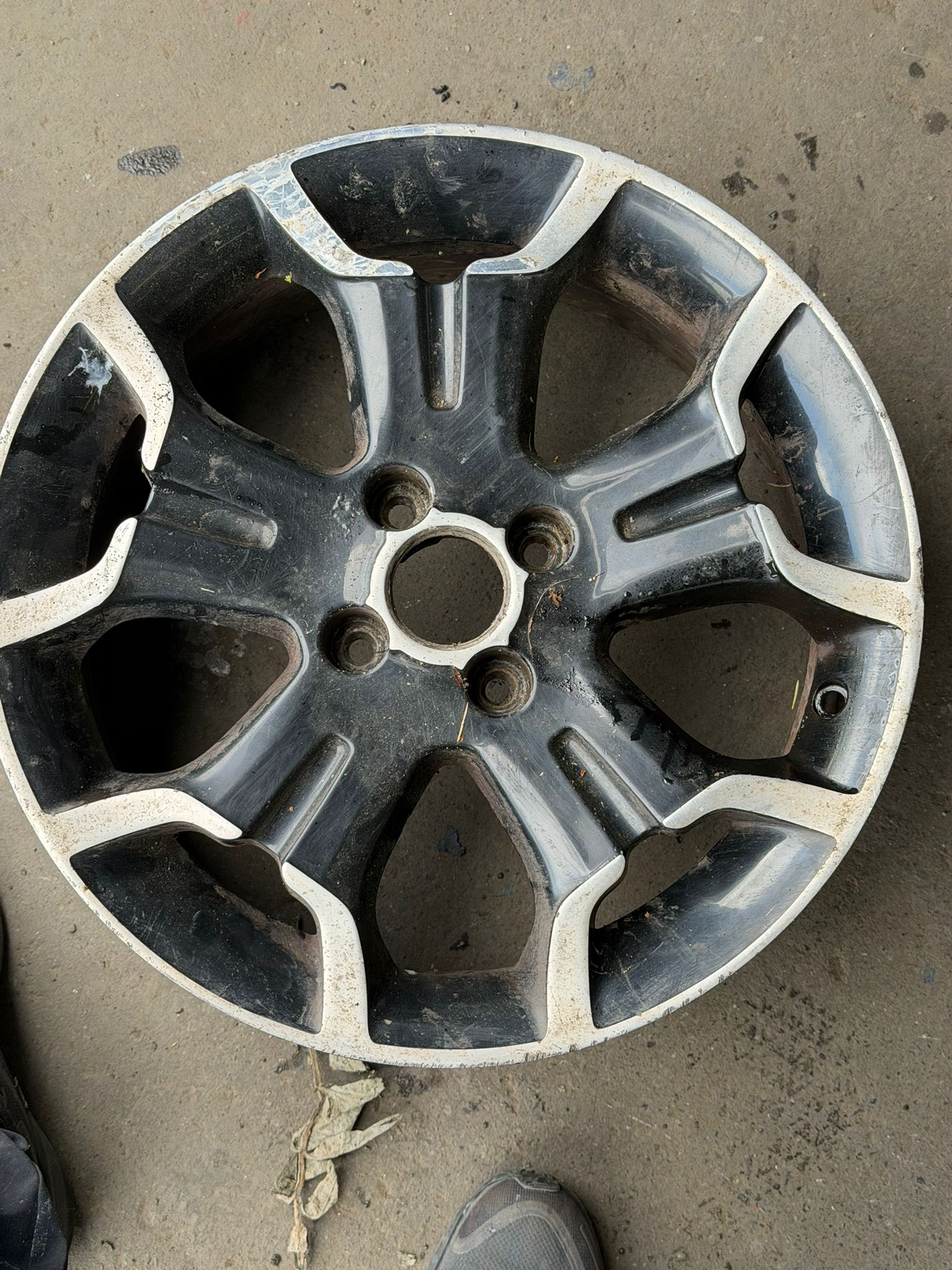 Before - Wheel damage repair before and after in Glasgow